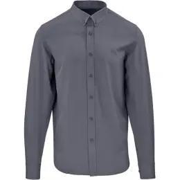 Mens Long Sleeve Alex Varga Sorrento Shirt Charcoal
